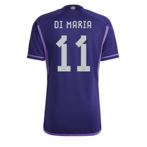 Fotbalové Dres Argentina Angel Di Maria #11 Venkovní MS 2022 Krátký Rukáv